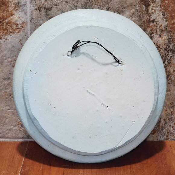 Chalkware English Cottage Forest 3D Cobblestone Streets Plaster Wall Hanging Dec - Picture 5 of 12